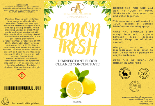 Disinfectant Floor Cleaner Concentrate 100ml