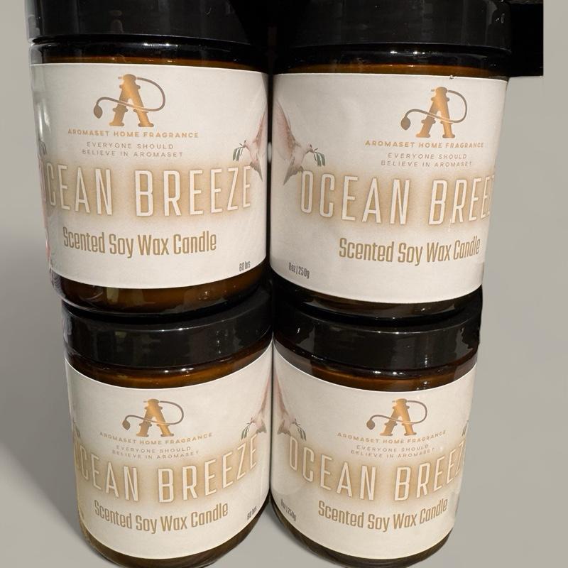 Aromaset Handpoured 8oz Nature Soy Wax Scented Candle